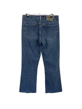 Vintage 90s Silver Jeans Flare Leg Sz 29/28 Medium Wash Denim Distressed VGUC